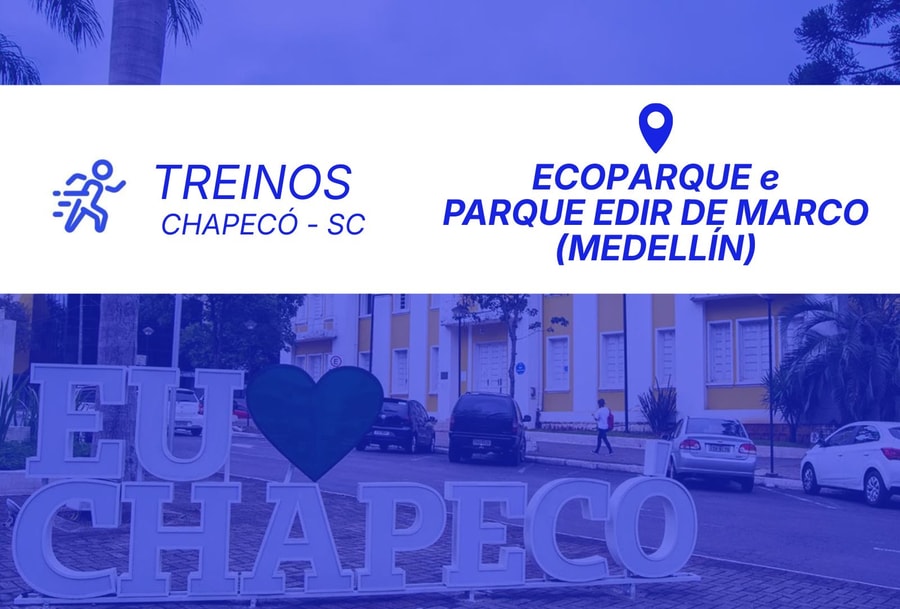 Capa do álbum Treinos / Corrida em Chapecó - Ecoparque e Parque Medellín - 11/08
